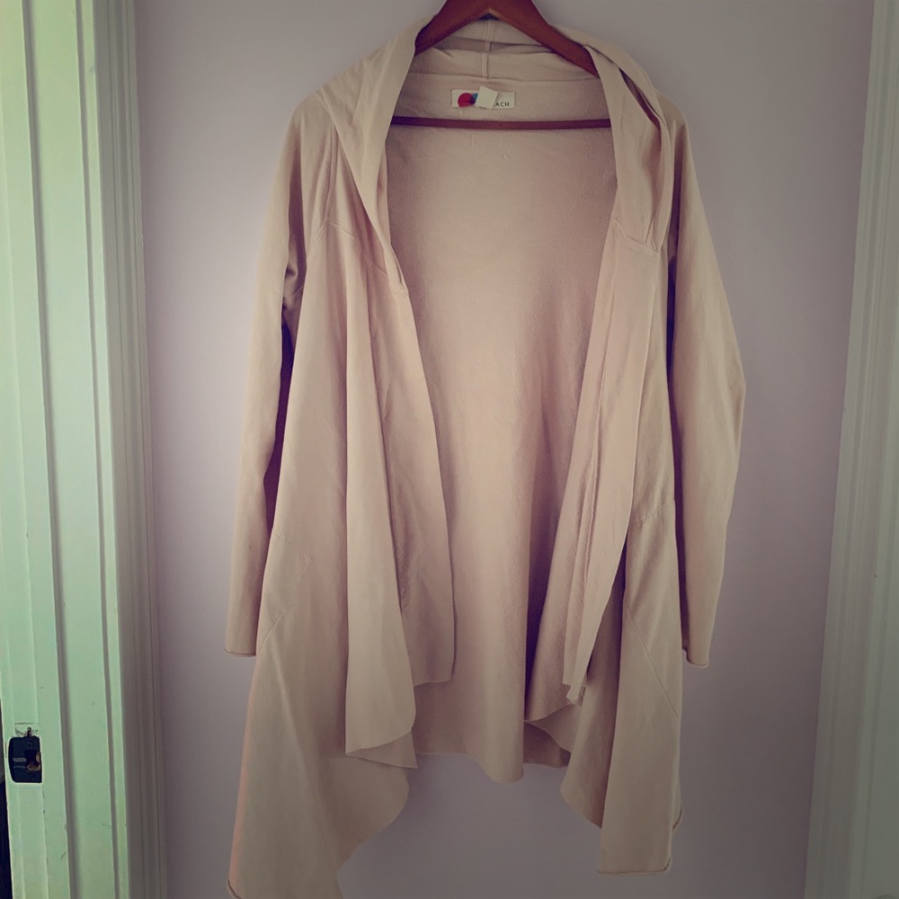 Free people wrap cardigan with hood